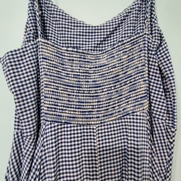 Old Navy L Blue and White Gingham Dress - Picture 5 of 7
